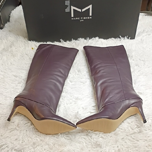 Marc Fisher Shoes - New Marc Fisher Gentle Women's Leather Heeled Boots SZ 10